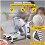 SucceBuy Trancheuse de Viande 10 inch 25cm 220V/50Hz Electrique Professionnelle Cutter Inoxidable à Viande Jambon Aliments (WED-