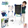 Chicos - Tableau Enfant 2en1: pour feutreseffaçables et craies de coleurs. Inclus 1 feutre et 10 craies. +36 mois (53029)