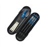Hopewey Jeu de flèches de fléchettes en Acier, 3 pièces, Steeldarts de 23 grammes avec Pointe en métal, Corps en Fer antiglisse