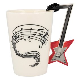 Froster Tasse de Musique Guitare Electrique, Tasse Ceramique 220 ml, Cadeau pour Guitariste Musicien Froster Tasse de Musique Guitare Electrique