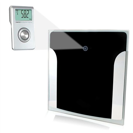 FISHTEC ® Pèse Personne à Ecran LCD Déporté - Transmission infrarouge - Impédancemètre