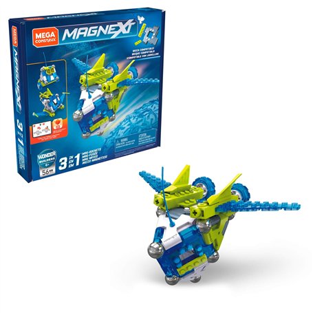 Mega Construx Magnext Wonder Builders Mag-Fusée 3-en-1