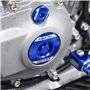 SCAR Kit bouchons moteur couvercle allumage Compatible avec YAMAHA YZ-F YZF 250 450 YZ450F MX 10-23 - Bleu