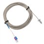 Capteur de Température, M6 BSW Sonde de Mesure de la Température à Filetage à Vis Type K, Capteur de Thermocouple avec Câble de 