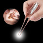 cure oreille led,Flash LED Lighting cure-oreilles Cuillère cérumen curette Remover Outil, sécurité antidérapant oreille Cleaner 