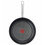 Tefal Virtuoso E49106 Poêle à frire 28 cm avec revêtement en acier inoxydable de qualité supérieure, revêtement en titane anti-a