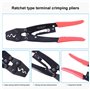 HS-16 1.25-16mm² Pince À Sertir Sertir Outil Fil De Coupe Terminal, Pince De Borne Cosses De Câble Coupeur Pince À Sertir
