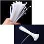 Collier Rilsan Zip Ties 100mm x 3mm Attaches Câble Résistant aux UV et à la Chaleur Blanche Lot de 1000 Pièces