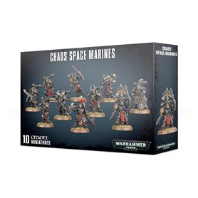 Games Workshop Warhammer 40k - Space Marine du Chaos Squad (2019) 99120102098 Taille Unique Noir