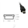 Câble USB de rechange compatible pour appareil photo reflex numérique Canon EOS 5D Mark II