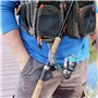 Raprance Sac à dos gilet de pêche à la mouche, réglable, léger et à séchage rapide, avec 17 poches pour truite, bar, sel