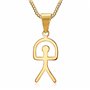 BOBIJOO Jewelry - Pendentif Indalo Homme Femme Chance Espagnol Gipsy Acier Or Doré Plaqué Chaîne