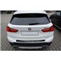 Avisa Protection de seuil arrière inox noir compatible avec BMW X1 (F48) 2015-2022 'Ribs'