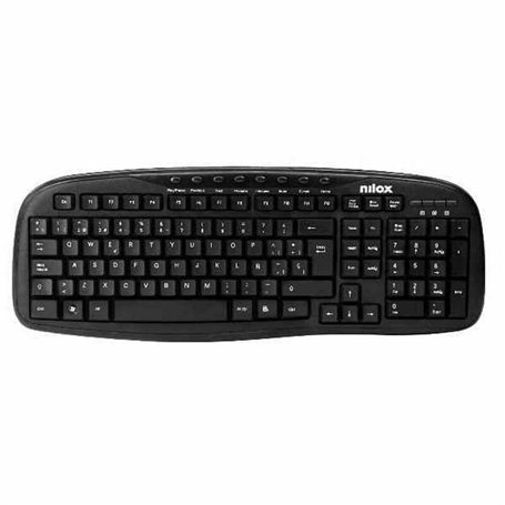 NILOX Clavier Espagnol QWERTY Noir