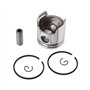 Ensemble de Piston 34mm avec Segments, Goupille et Circlips pour Stihl BG45 BG46 FS38 FS45 FS55 HS45 HS81 Souffleur à Feuilles