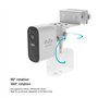 HOLACA Support de Gouttière Universel Compatible avec l'eufycam 1/2/2C/2C Pro/3/3C/E/S3 Pro, Arlo Pro 4/Pro 3/Pro 2/Ultra/Ultra 