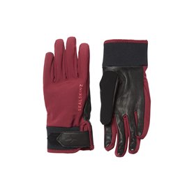 SEALSKINZ Gant isolé imperméable pour Tous Les Temps – pour Les Femmes, Noir/Rouge SEALSKINZ Gant isolé imperméable pour Tous Les Temps – pour Les Femmes