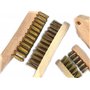 Assortiment de 6 brosses métalliques à main | 2 x soudeur acier rond + acier souple | 2 x violon acier rond + acier souple | 2 x