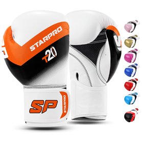 Starpro T20 Gants de Boxe en Cuir Synthétique. Gants de Formation Professionnelle en Muay Thaï, Kickboxing, Fitness et Boxercise Starpro T20 Gants de Boxe en Cuir Synthétique. Gants de Formation Professionnelle en Muay Thaï