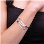 Treasure Bay Bracelet femme classique en argent sterling 925, 17 cm (argent)