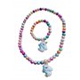 Lovely H Stone Parure de bijoux licorne pour enfants