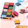 20 Couleurs Tampons encreurs d'empreintes digitales Partenaire Bricolage Lavable pour Kid