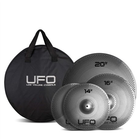 UFO Lot de cymbales à faible volume | Cymbales d'entraînement à faible volume de 35
