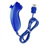 COOLEAD 2 en 1 Motion Plus Remote Game Controller et Nunchuk Controller pour Wii et Wii U avec étui en silicone et dragonne bleu
