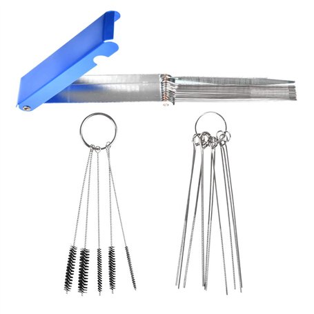 BUYGOO Kit de Nettoyage pour gicleurs de carburateur – 13 tiges de Nettoyage