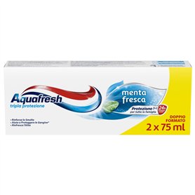 Aquafresh Dentifrice triple protection à la menthe fraîche 2 x 75 ml Aquafresh Dentifrice triple protection à la menthe fraîche 2 x 75 ml