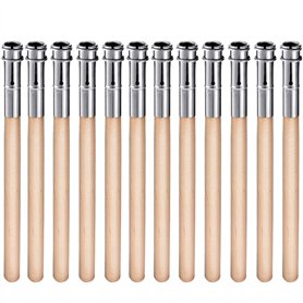 12 Pièces Extendeurs de Crayon en Bois Allongeur de Crayon d'Art Extension de Crayon avec Poignée en Aluminium pour Fournitures  12 Pièces Extendeurs de Crayon en Bois Allongeur de Crayon d'Art Extension de Crayon avec Poignée en Aluminium pour Fournitures