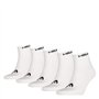 HEAD 5 Pairs Unisex Quarter Sport Socks White 2.5-5 (35-38)