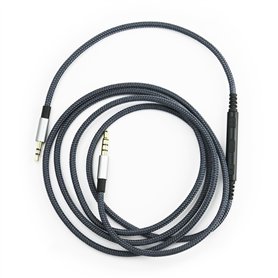 Câble audio de rechange mâle 3,5 mm vers 2,5 mm compatible avec casque Bose OE2, OE2i, AE2, QC35, contrôle du volume à distance  Câble audio de rechange mâle 3