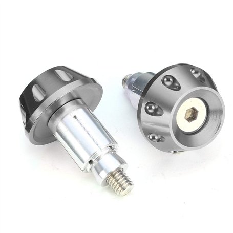 NICOLIE 7/8inch 22mm Universal Moto Guidon Poignées à la Main Bar Embouts Bouchons Slider-Titane