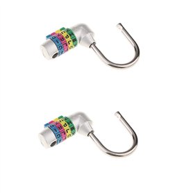 perfk Lot de 2 Cadran à Lettres Combinaison Cadenas Code de 4 Lettres Verrouillage pour Boîte, Casier perfk Lot de 2 Cadran à Lettres Combinaison Cadenas Code de 4 Lettres Verrouillage pour Boîte