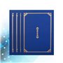 TOYANDONA Lot de 4 porte-certificats pour diplômes A4 Bleu marine 30,5 x 22,5 cm