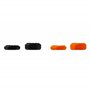 Konix Mythics Pack de 4 appuie-pouces antidérapants pour joysticks manettes DualShock PS4 - Silicone renforcé - Noir et orange