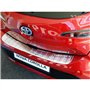 Avisa Protection de seuil arrière inox compatible avec Toyota Corolla XII HB 2019- (incl. GR-Sport) 'Ribs'