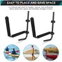 Wakects Support pour Kayak 2 pcs Porte-Kayak Support Mural de Rangement pour Pagaie Capacité Max 70kg