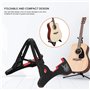 Drfeify Support pour Guitare Instrument à Cordes Support Compact Universel en Plastique Accessoires de JeuAccessoires pour Guita