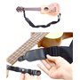 rayzm sangle pour ukulélé, bandoulière en nylon antidérapant souple pour ukulélé ou guitare de petite taille, longueur ajustable