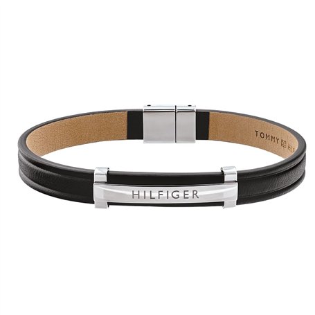 Tommy Hilfiger Jewelry Bracelet pour Homme en Cuir Couleur Noire - 2790161