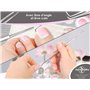 Set de coupe-ongles pour pédicure et manucure en acier inoxydable pour le soin des mains et des pieds avec étui, 7 pièces