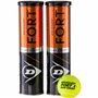 Dunlop Fort Clay Court Lot de 2 boîtes de 4 balles de Tennis pour Terrain de Sable
