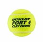 Dunlop Fort Clay Court Lot de 2 boîtes de 4 balles de Tennis pour Terrain de Sable, pelouse et Terrain Dur