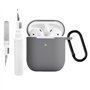 Étui en Silicone Compatible avec Les AirPods 2 1 avec kit de Nettoyage