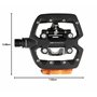 LOOK Cycle - Pédales de Vélo GEO Trekking Roc Vision - Pédales Hybrides Ultra-Robustes en Aluminium - 1 Face Automatique, 1 Face