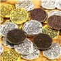 35 Pièces Pièces de Pirate en Métal Espanol Pièce de Trésor de Pirate Répliques Doubloon pour Décorations de Fête