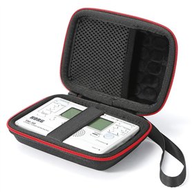 Hartschalen-Reiseetui für Korg TM-50 / TM-60BK Tuner Metronom und Mikrofon zum Aufstecken, schützende Tragetasche - Schwarz (sch Hartschalen-Reiseetui für Korg TM-50 / TM-60BK Tuner Metronom und Mikrofon zum Aufstecken
