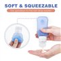 MoKo Flacons de Voyage, Lot de flacons Toilette (4 Flacons Ensemble) Kit de Voyage Aéroport Aérien,sans BPA Approuvée par FDA,89